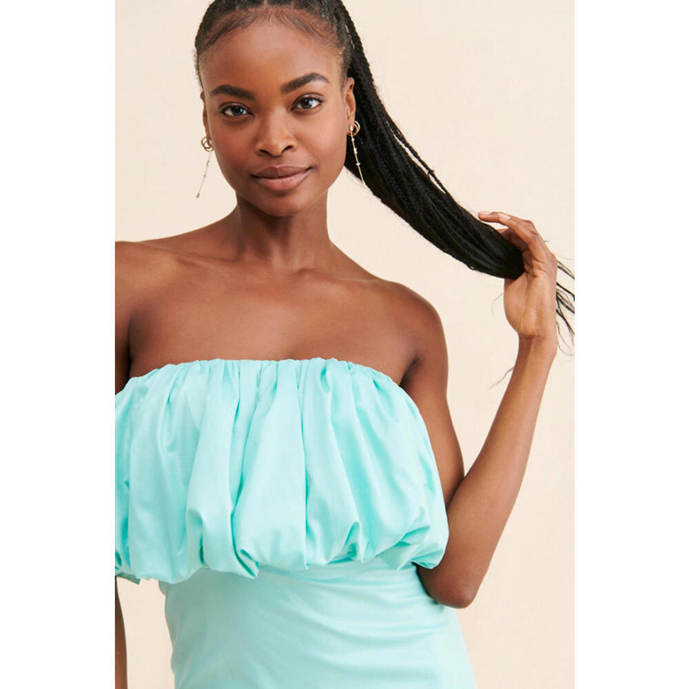 Anthropologie x Let Me Be - Slim Bubble MIDI Dress, blue, size XS - Picture 5 of 14